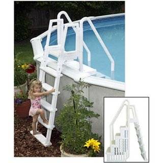 Blue Wave Easy Pool Step with Ladder for Above Ground Pools Design No Thanks Sports & Outdoors