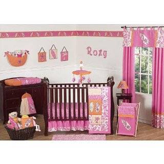 Sweet Jojo Designs Surf Pink Collection 11 Piece Crib Bedding Set Baby