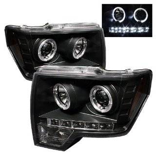 Ford F150 2009 2010 2011 2012 Halo LED Projector Headlights / Black Automotive