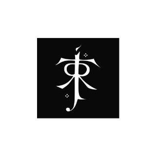 (2x) 9" Tolkien Monogram Signature Symbol Lord of the Rings Logo Sticker Vinyl Decals 