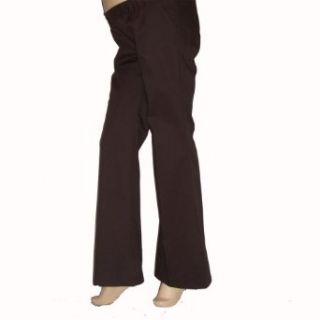 Maternity Dress Pants   Black or Brown (small, brown) Clothing