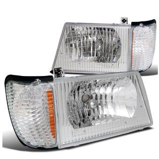 Ford Econoline Van E250 E350 E450 Headlights+ Signal Corner Light Chrome Automotive