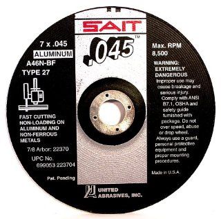 SAIT 22360 Type 27 Cutting Wheel A46N, 6 Inch by 0.045 Inch by 7/8 Inch, 50 Pack