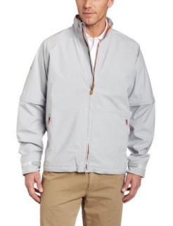 Callaway Men's Waterproof Long Sleeve Convertible Rain Jacket, Grey, Large Clothing