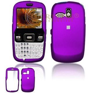 Samsung R350/351 Cell Phone Rubber Feel Purple Protective Case Faceplate Cover Cell Phones & Accessories