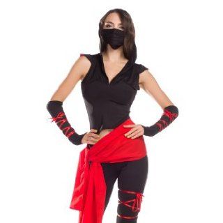 Amour  Sexy Deadly Ninja Warrior Costume Fancy Party Dress Set Halloween Woman Adult Clothing