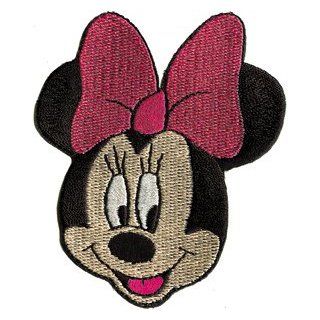 Walt Disney Minnie Mouse Face Iron On Embroidered Patch DS 359 