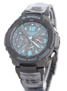Casio G Shock Quartz Black/Blue Dial Black Band   Men's Watch GW3000BD 1A Casio Watches