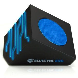GOgroove BlueSYNC EDG Portable Wireless Bluetooth Speaker w/ Rechargeable Battery , Stereo Streaming & Blue LED Glow Lights for Smartphones , Tablets ,  Players , Laptops & More Computers & Accessories
