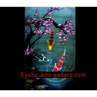 Chinese Feng Shui Painting Koi Painting Chinese Fish Painting 371   Oil Paintings