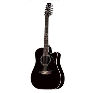 Takamine Pro Series EF381SC Dreadnought 12 String Acoustic Electric Guitar, Natural with Case Musical Instruments