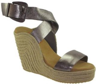 Kors Michael Kors Beach Women's High Wedge Ankle Wrap Sexy Espadrille Sandals (8) Shoes