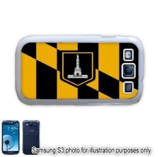 Baltimore Maryland MD City State Flag Samsung Galaxy S3 i9300 Case Cover Skin White Cell Phones & Accessories