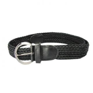 Chic Black Weave Faux Leather Waistbelt for Women Lady