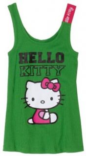 Hello Kitty Girls 2 6x Little Girls Green Elastic Tank Cover up, Kelly Green, 5/6 Clothing