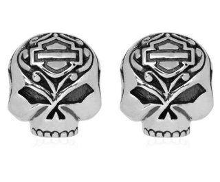 Harley Davidson® MOD® Women's Mini Skull Filigree Post Earrings HDE0314 Jewelry