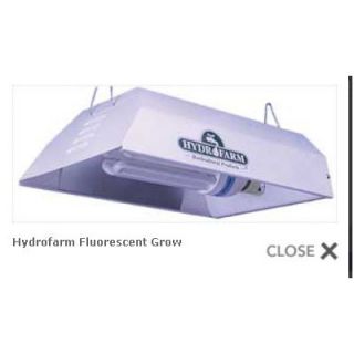 hydrofarm 125 watt fluorescent grow light system