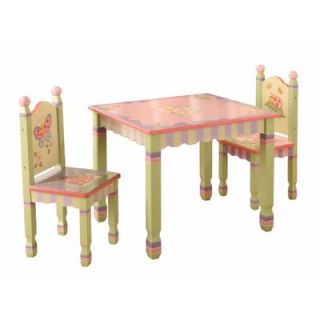 Teamson Kids Magic Garden Kids 3 Piece Table and Chair Set