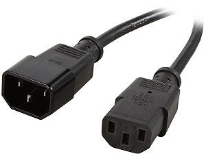 C2G Model 03143 10 ft. 18 AWG Computer Power Extension Cord (IEC320C14 to IEC320C13)
