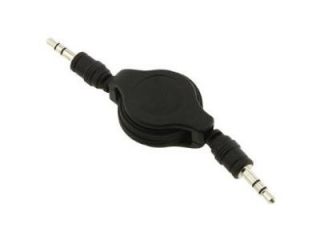 Fosmon 3.5mm Aux Auxiliary Retractable Audio Cable Cord for the Nokia Lumia 620   Black