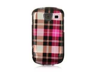 Samsung Brightside/Samsung U380 Hot Pink Checker Design Crystal Case
