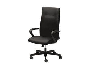 HON Ignition Series Executive High Back Chair, Black Fabric Upholstery
