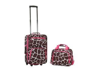 Rockland Rio Upright Carry On & Tote 2 Piece Luggage Set   Lime