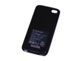 Kensington PowerGuard Blue Solid PowerGuard Battery Case with Card Stand for iPhone 4/4S K39288US