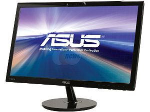 ASUS VK228H CSM Black 21.5" 5ms HDMI Widescreen LED Monitor 250 cd/m2 ASCR 80,000,000:1 Built in Speakers Built in Webcam