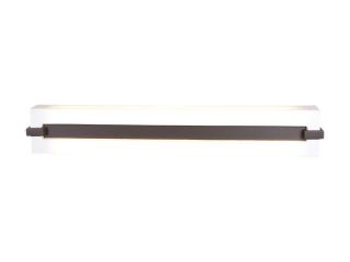 Access Lighting Sierra Wall or Vanity Fixture   2 Light Brushed Steel Finish w/ Acrylic Glass