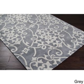 Hand tufted Floral Contemporary Area Rug (36 X 56)