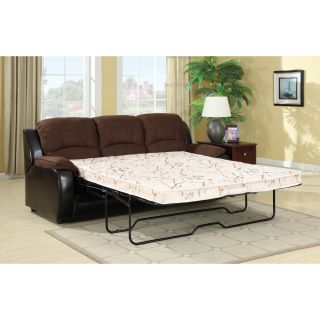 Furniture Of America Lawrence Queen size Microfiber Futon (Elephant skin microfiberFinish Dark brownQueen size pull out bedSofa dimensions 39.38 inches high x 83 inches wide x 39.75 inches deepMattress dimensions 4.5 inches high x 71 inches wide x 59 i