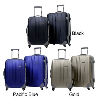 Travelers Choice Toronto 2 piece Hardside Expandable Checked/carry On Luggage Set