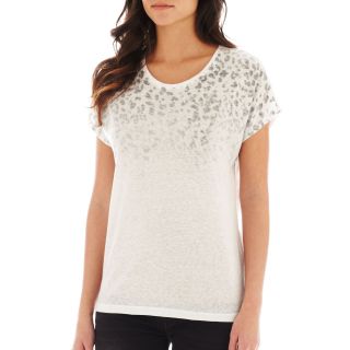 Mng By Mango Animal Ombré Tee, White, Womens