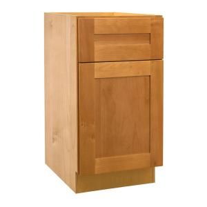 Home Decorators Collection Assembled 21x34.5x24 in. Base Cabinet with Single Door in Hargrove Cinnamon B21L HCN