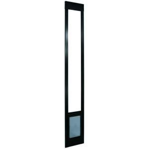 Ideal Pet 7 in. x 11.25 in. Bronze Aluminum Pet Patio Door Fits 93.75 in. to 96.5 in. Tall Sliding Glass Alum Door DISCONTINUED 96PATMB