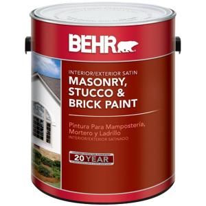 BEHR 1 gal. Satin Masonry, Stucco and Brick Paint 28101