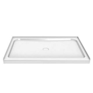 MAAX 60 in. x 36 in. Single Threshold Shower Base in White 105664 000 001 000