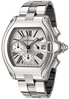 Cartier W62019X6  Watches,Mens Roadster Automatic Chronograph Stainless Steel, Chronograph Cartier Automatic Watches