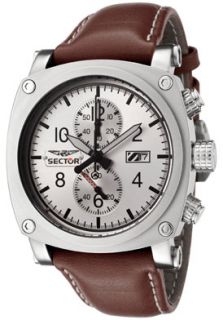 Sector R3251907115  Watches,Mens Compass Chronograph Brown Leather, Chronograph Sector Quartz Watches
