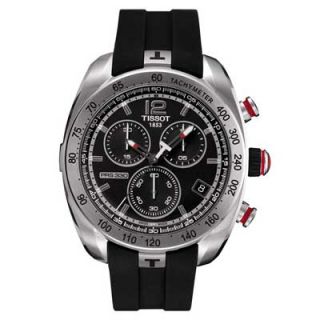men s tissot prs 330 chronograph watch with black dial model