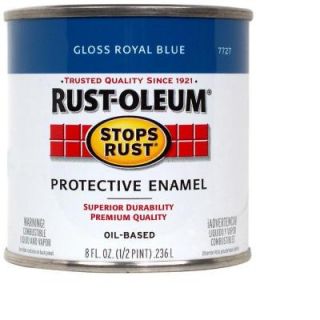 Rust Oleum Stops Rust 1 qt. Gloss Royal Blue Protective Enamel Paint 7727502