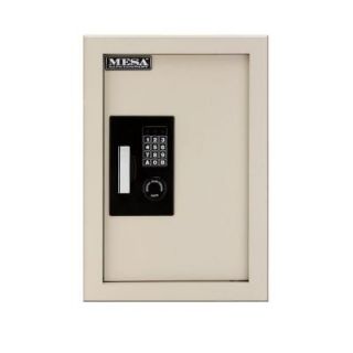 MESA 0.3 0.7 cu. ft. All Steel Adjustable Wall Safe with Electronic Lock, Cream MAWS2113ECSD