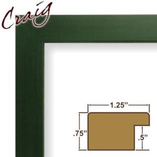 Craig Frames Inc  18 x 24 Green Smooth Finish 1.25 Inch Wide Picture
