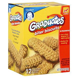 Gerber  Graduates Biter Biscuits, 10+ Months, 12 biscuits [5 oz (142 g