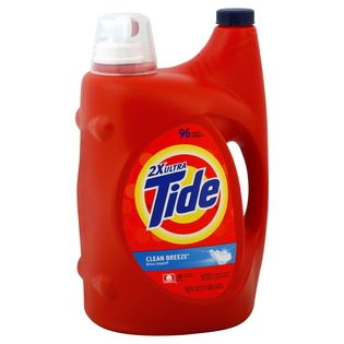 Tide  Detergent, 2X Ultra, Clean Breeze, 150 fl oz (1.17 gl) 4.43 lt