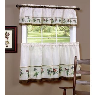 Botanical   Tier & Valance Set   Multi Available in 24 and 36