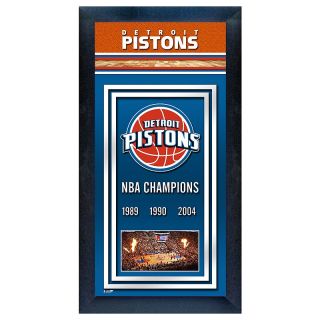 Detroit Pistons NBA Champions Framed Wall Art