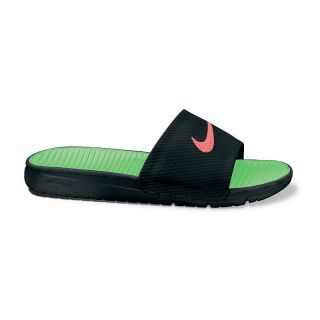 Nike Grey Benassi Solarsoft Soccer Slide Sandals  