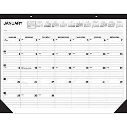 Brand 30percent Recycled Desk Pad Calendar 22 x 17  January December 2012